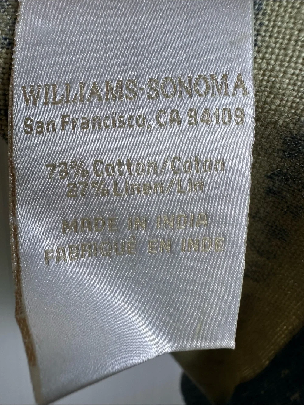 Williams Sonoma table runner